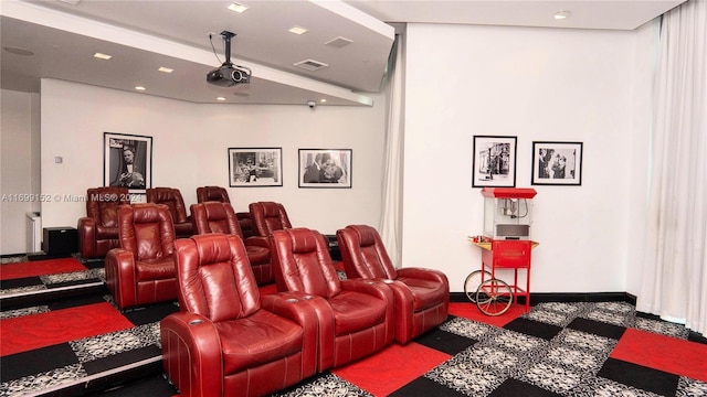 350 S Miami Ave Unit 2905, Miami, FL 33130 - cinema featuring recessed lighting and baseboards