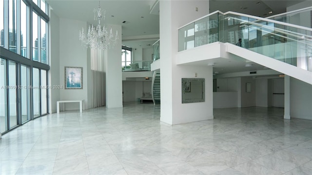 350 S Miami Ave Unit 2905, Miami, FL 33130 - community lobby with a towering ceiling and stairway