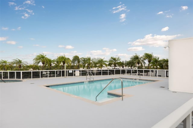 view of pool with a patio