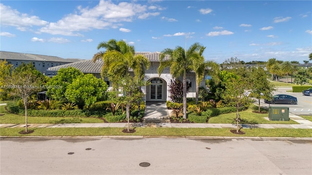 view of front of house featuring french doors