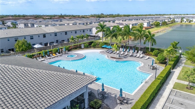 view of pool with a patio