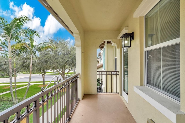 view of balcony