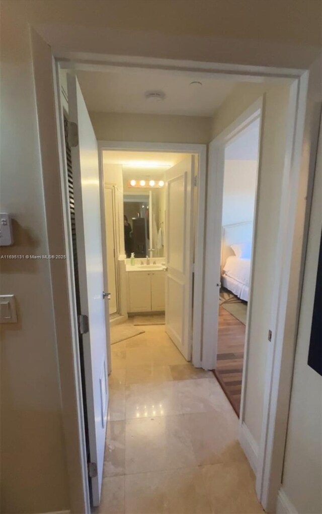 bedroom with light wood-type flooring