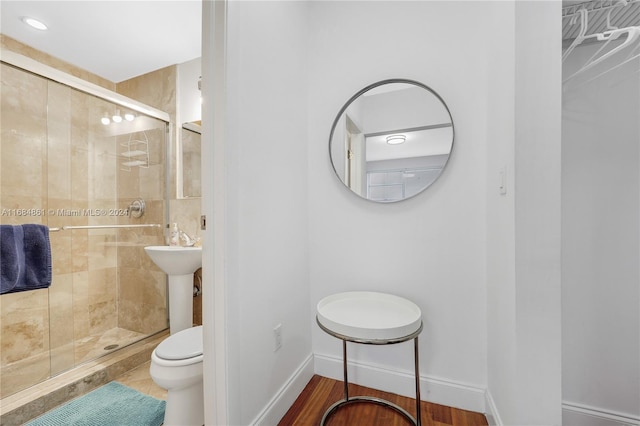 420 15th St Unit 105, Miami Beach, FL 33139 - full bath with a shower stall, toilet, and baseboards