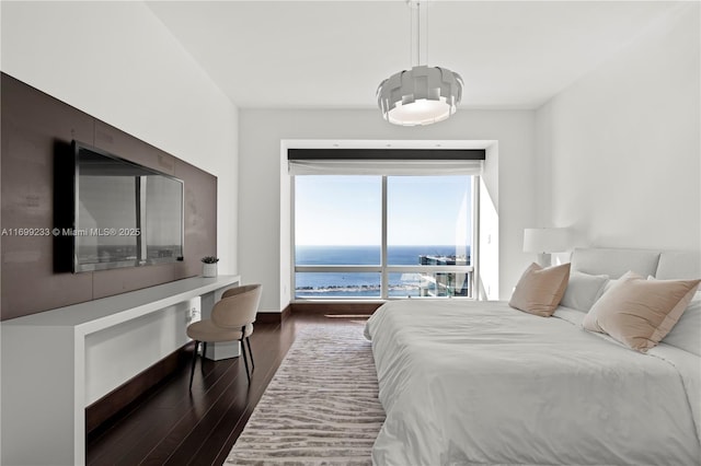 bedroom featuring hardwood / wood-style flooring