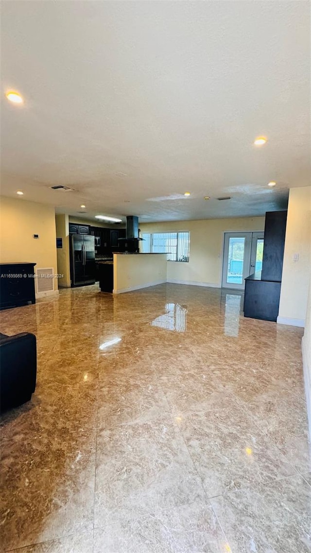 view of unfurnished living room