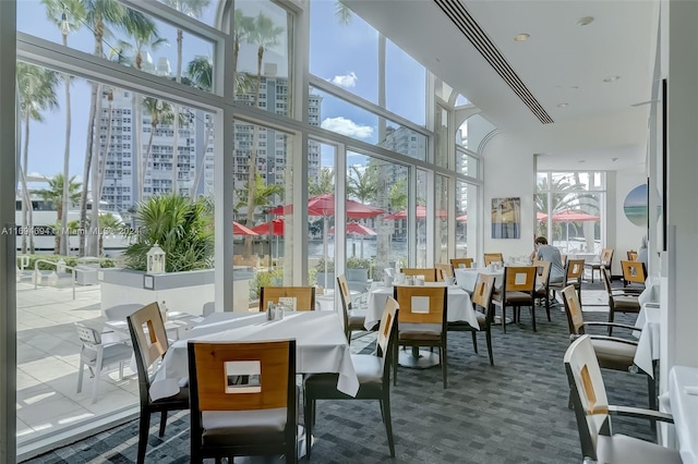 view of sunroom / solarium