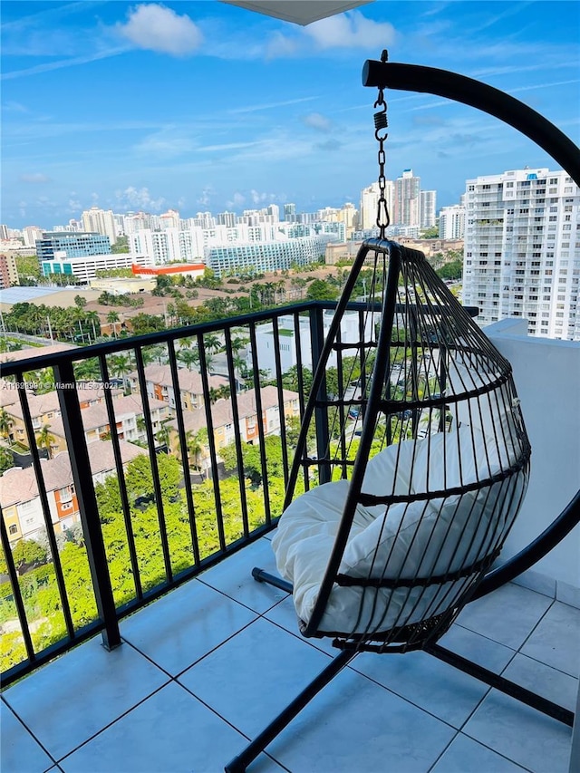 view of balcony