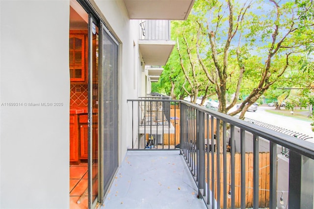 view of balcony