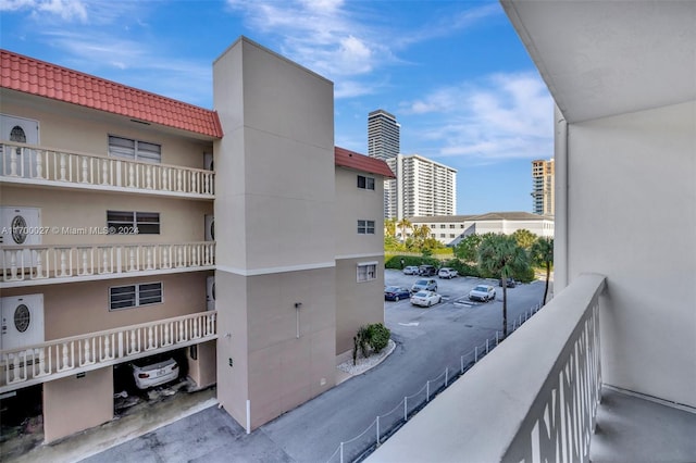 view of balcony