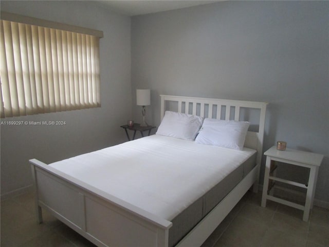 view of tiled bedroom