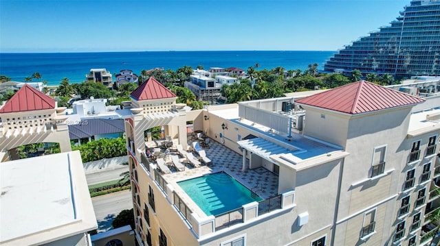 2401 N Ocean Blvd Unit 403, Fort Lauderdale, FL 33305 - bird's eye view featuring a water view