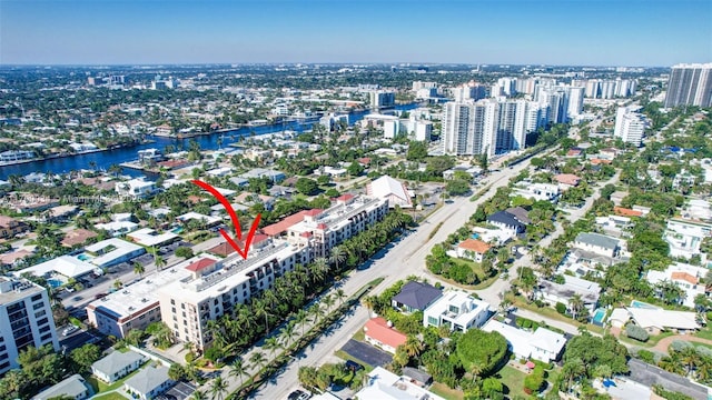 2401 N Ocean Blvd Unit 403, Fort Lauderdale, FL 33305 - aerial view with a water view and a city view