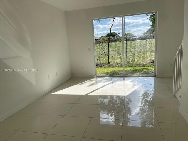 view of tiled empty room