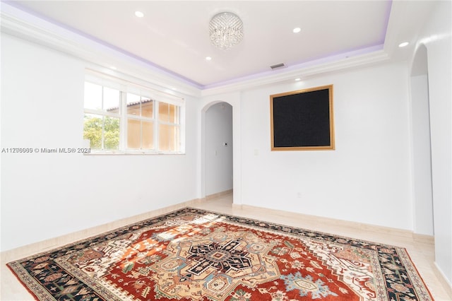 view of tiled empty room