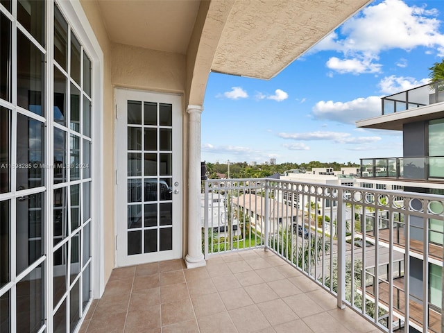 view of balcony