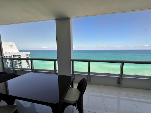 6799 Collins Ave Unit 1704, Miami Beach, FL 33141 - balcony featuring a water view