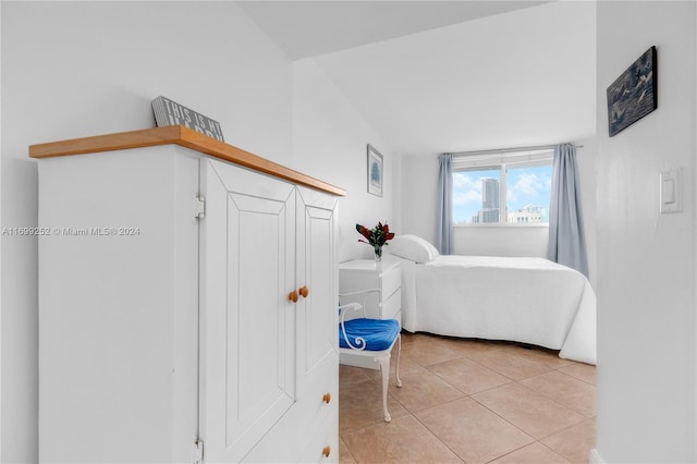 view of tiled bedroom