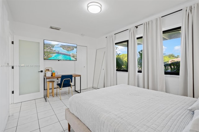 view of tiled bedroom