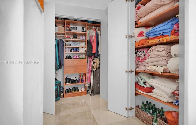 view of closet