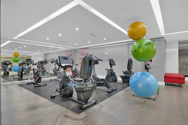 view of exercise room