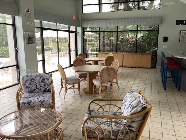 view of sunroom