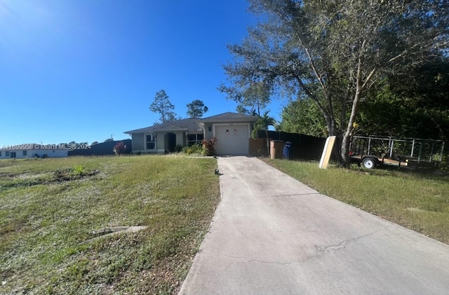 ranch-style house with a garage