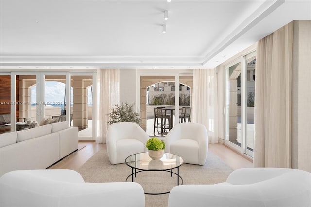 sunroom / solarium with french doors