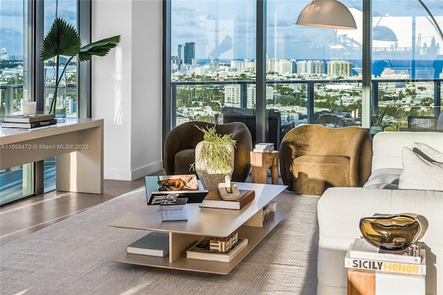 500 Alton Unit 2405/06, Miami Beach, FL 33139 - common area featuring a view of city
