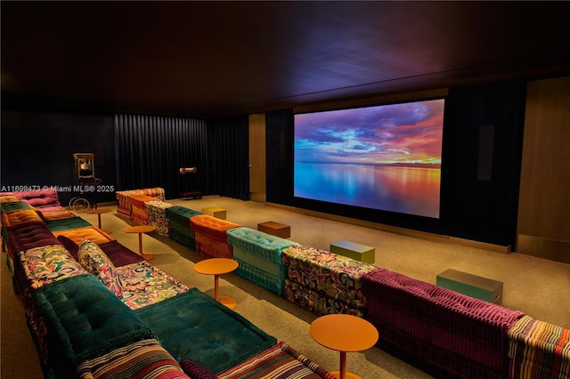 500 Alton Unit 2405/06, Miami Beach, FL 33139 - home theater room with carpet flooring