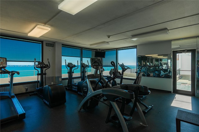 view of workout area