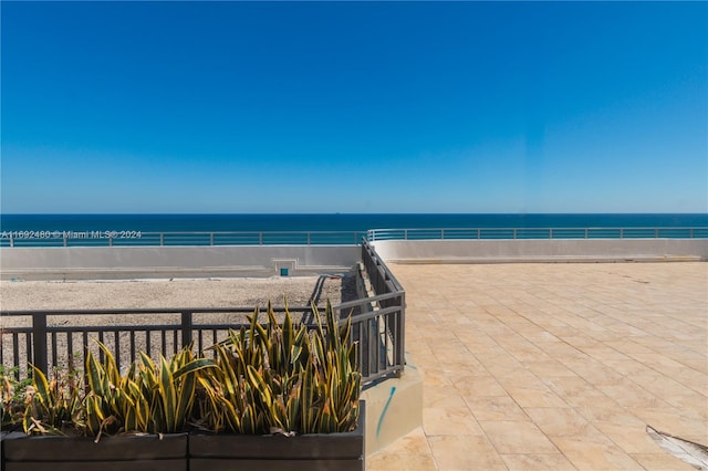 water view featuring a view of the beach