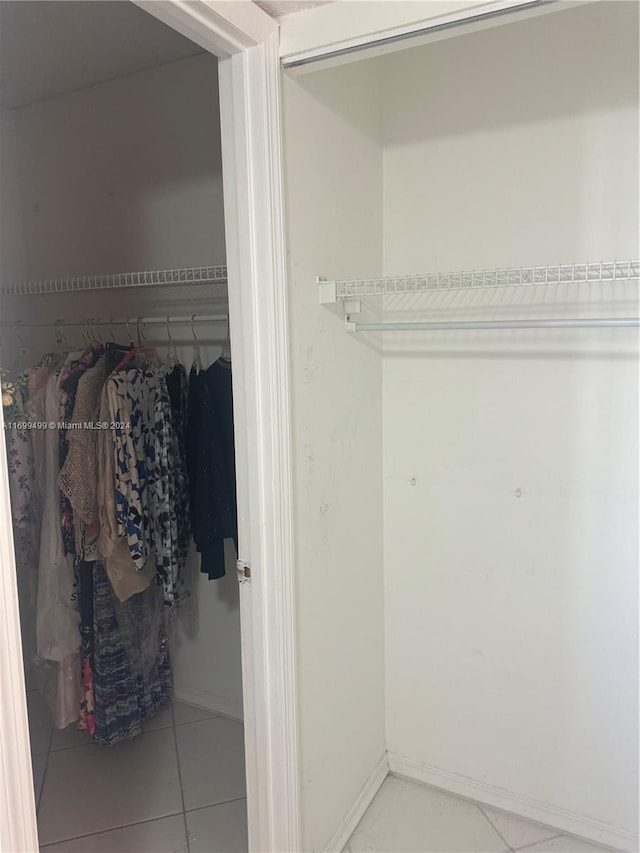 view of closet