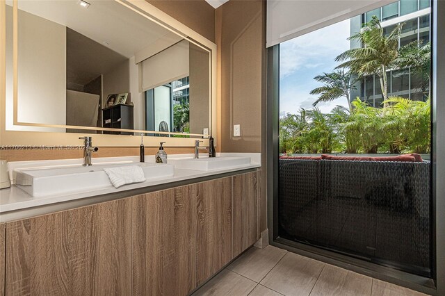 bathroom featuring vanity