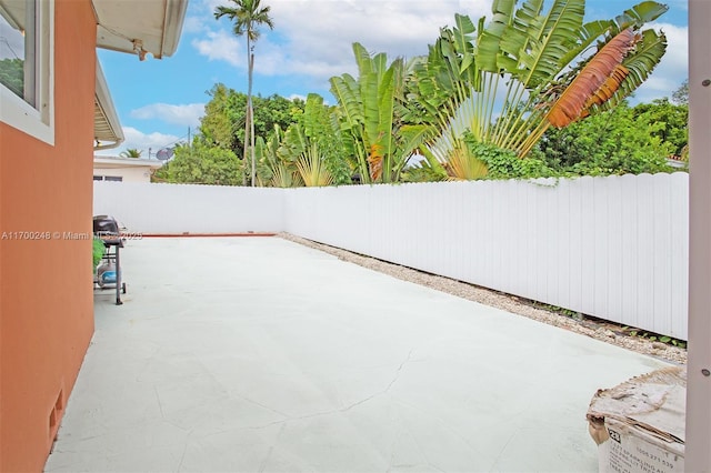 view of patio / terrace featuring a fenced backyard