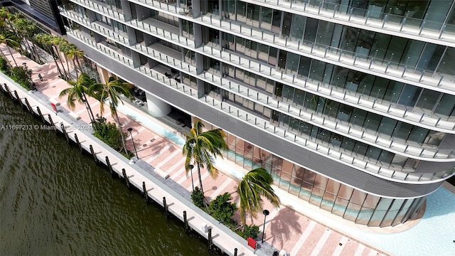 view of property with a water view