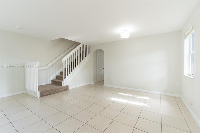 view of tiled spare room