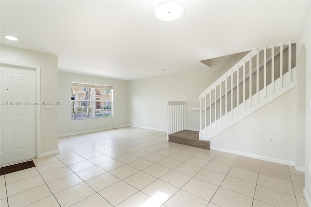 view of tiled empty room