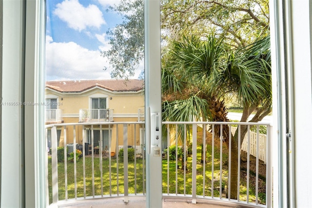 view of balcony