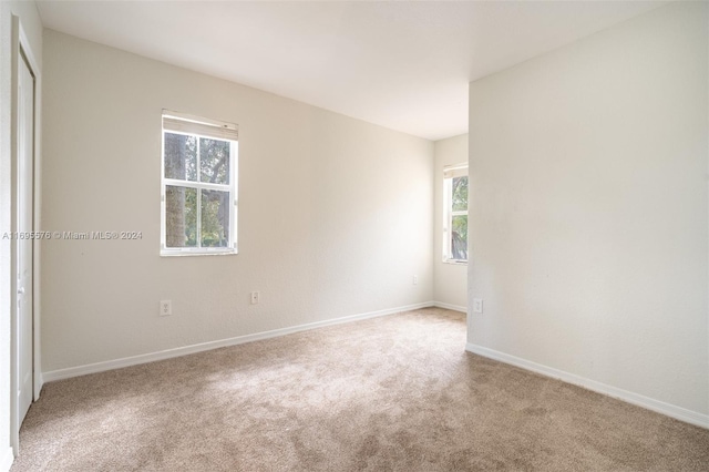 view of carpeted empty room