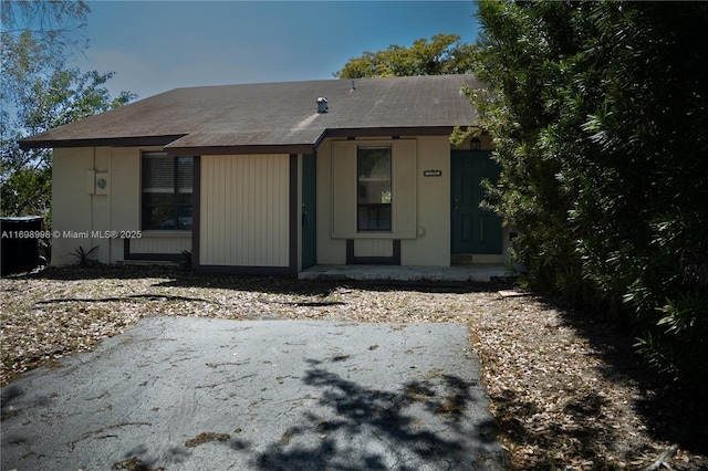 view of rear view of property