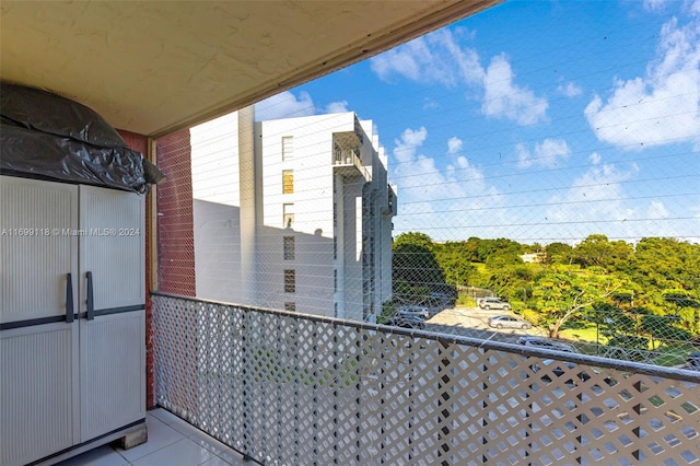 view of balcony