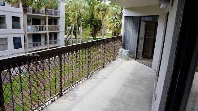 view of balcony