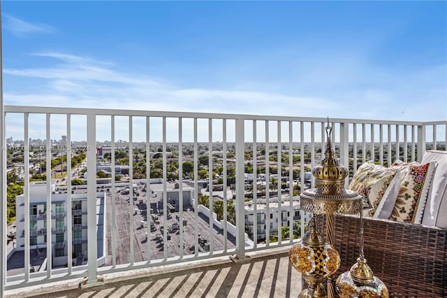 view of balcony