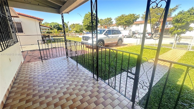 balcony with covered porch