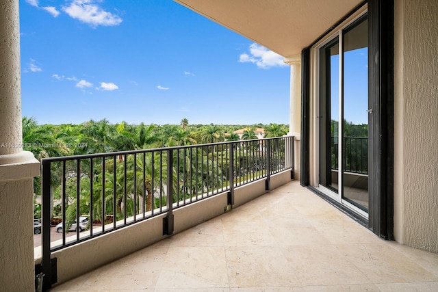 view of balcony