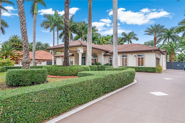 view of mediterranean / spanish house