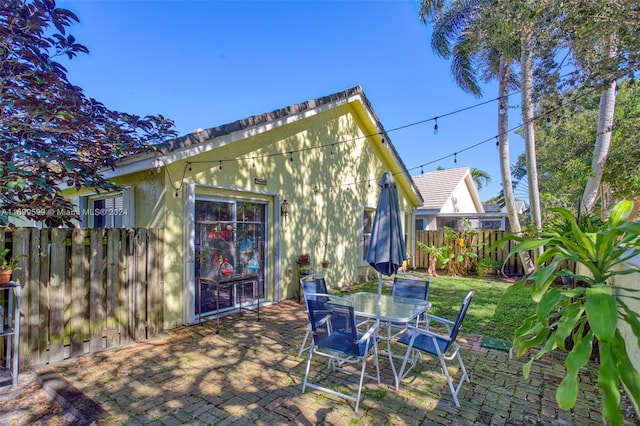 exterior space featuring a patio