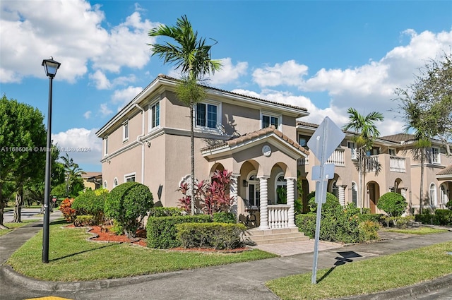 view of mediterranean / spanish house