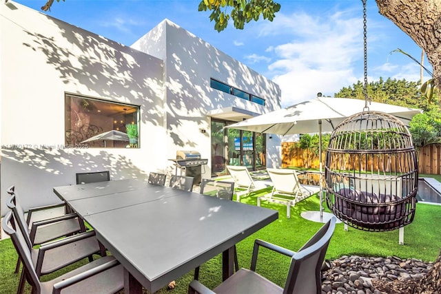 view of patio / terrace with grilling area